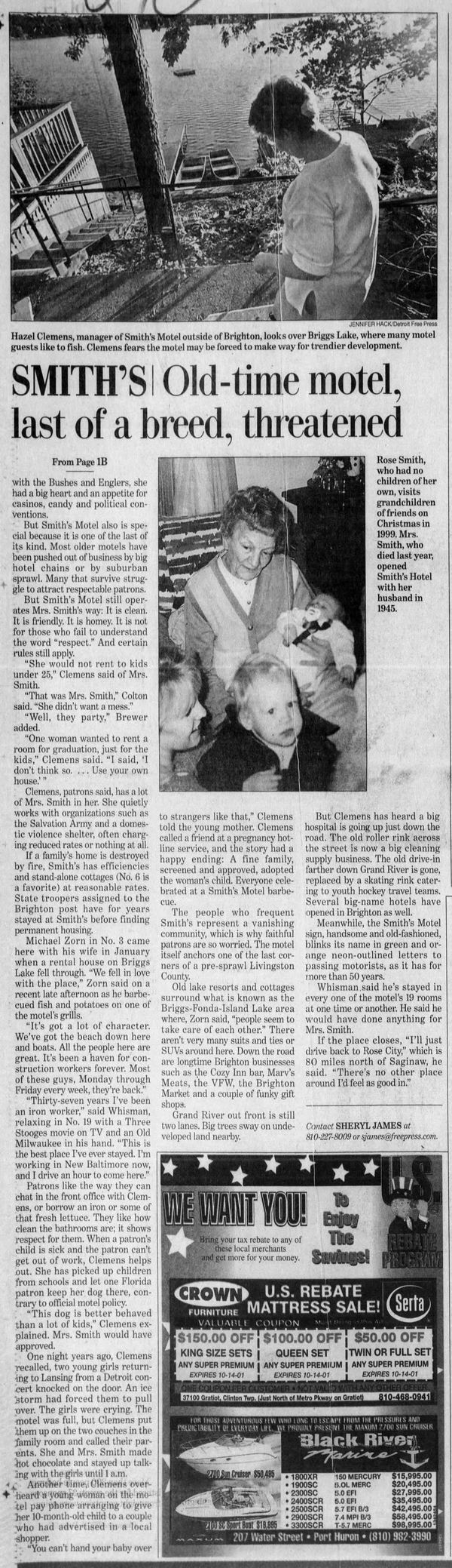 Smiths Briggs Lake Motel - Sep 14 2001 Article